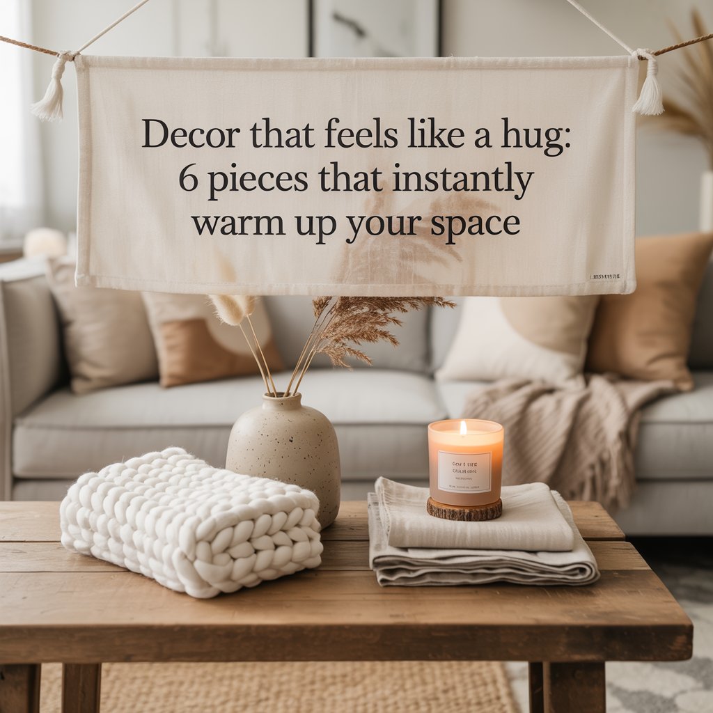 Decor That Feels Like a Hug: 6 Pieces That Instantly Warm Up Your Spac