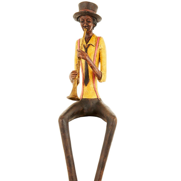 Sitting Jazz Band Trumpeter - Reposing