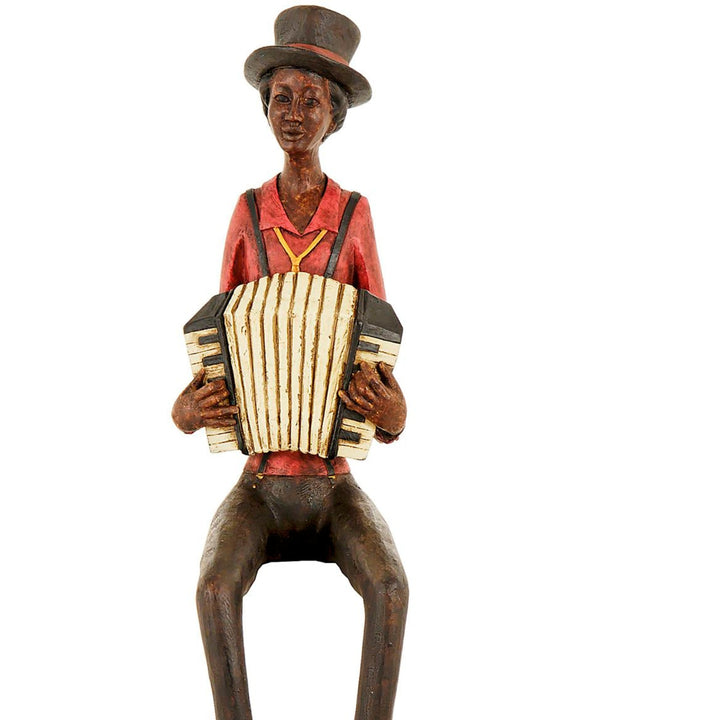 Sitting Jazz Band Squeeze Box - Reposing