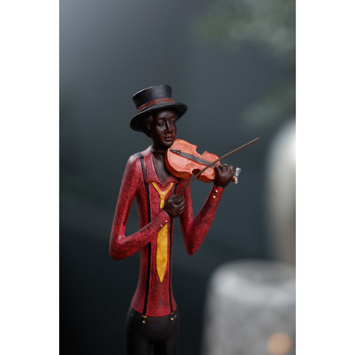 Standing Jazz Band Violinist - Reposing