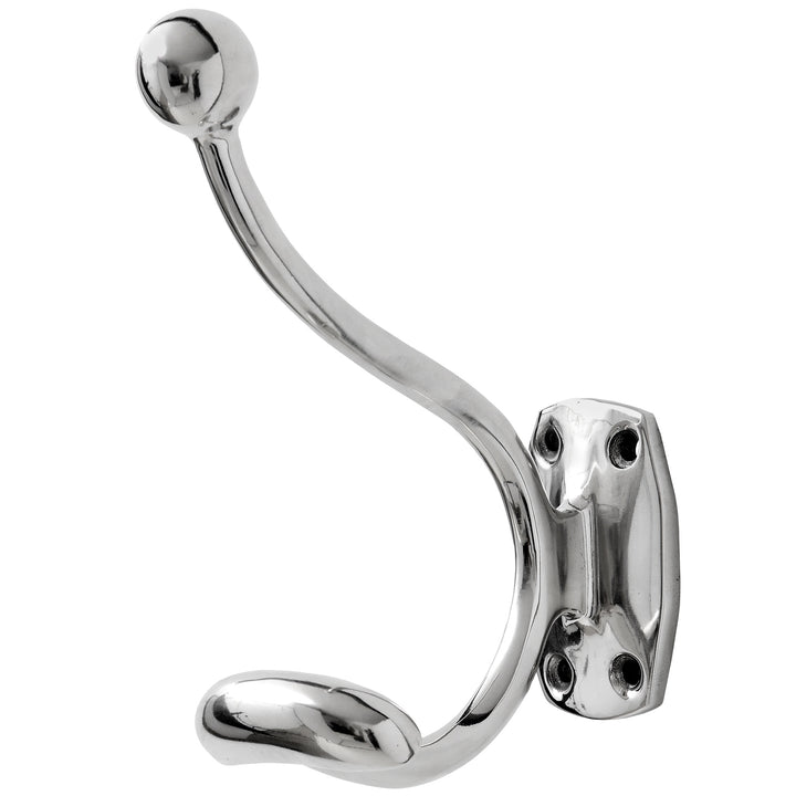 Single Hook Chrome Coat Hanger - Reposing