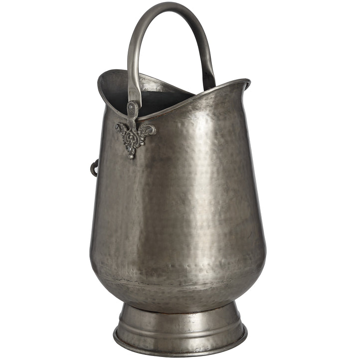 Antique Pewter Coal Bucket - Reposing