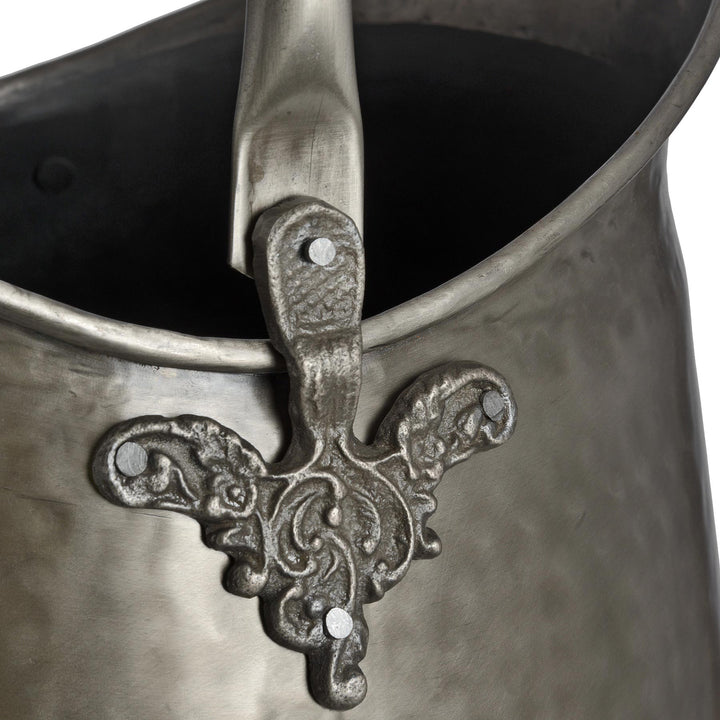 Antique Pewter Coal Bucket - Reposing