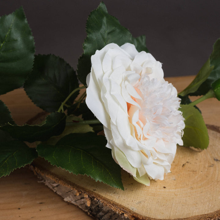 White Garden Rose Spray - Reposing