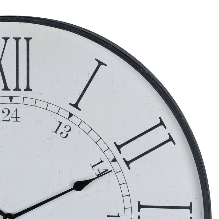 Large Embossed Station Clock - Reposing