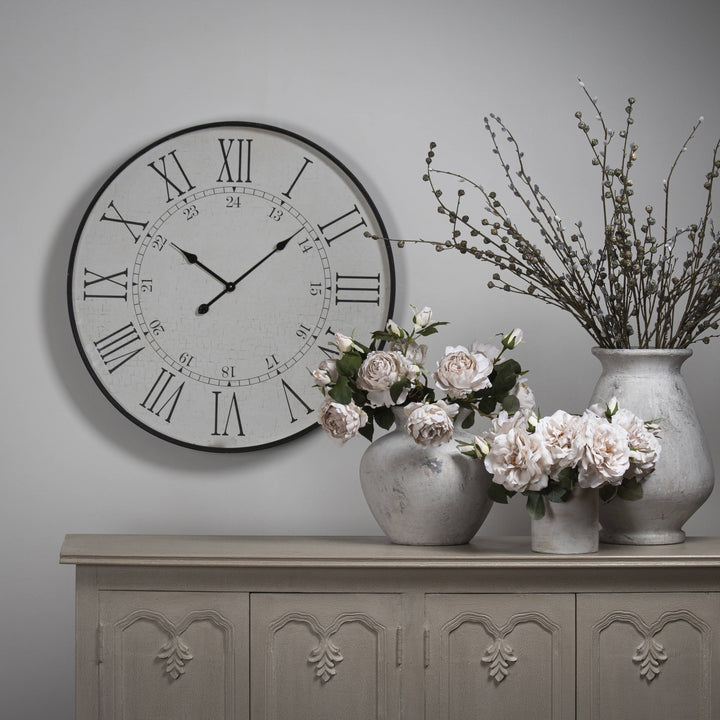 Large Embossed Station Clock - Reposing