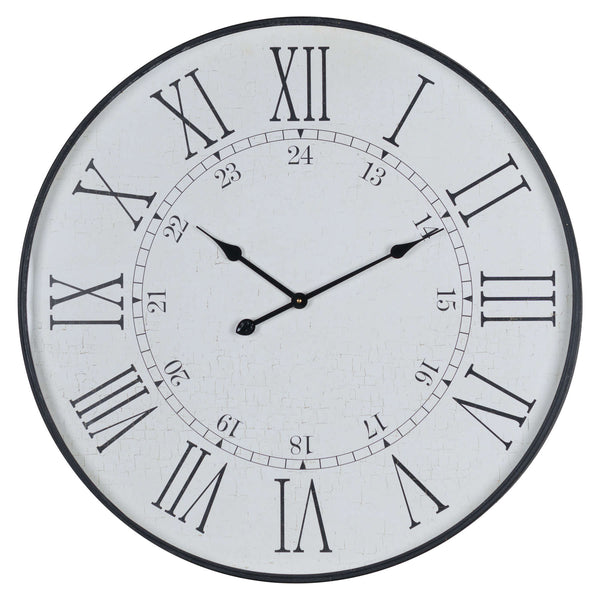 Large Embossed Station Clock - Reposing