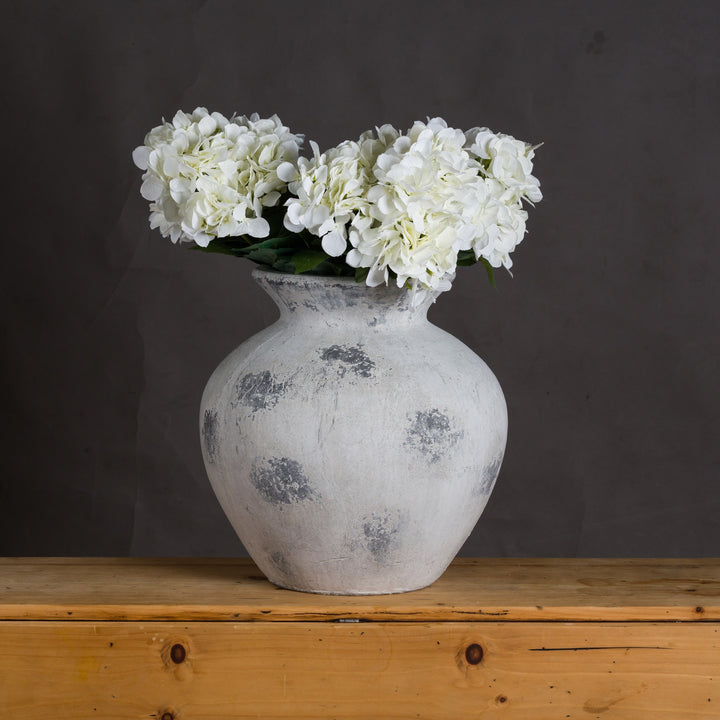 Downton Large Antique White Vase - Reposing