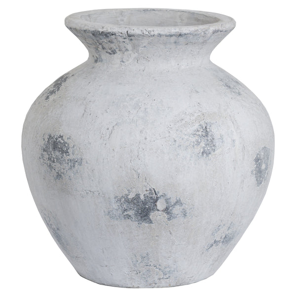 Downton Large Antique White Vase - Reposing