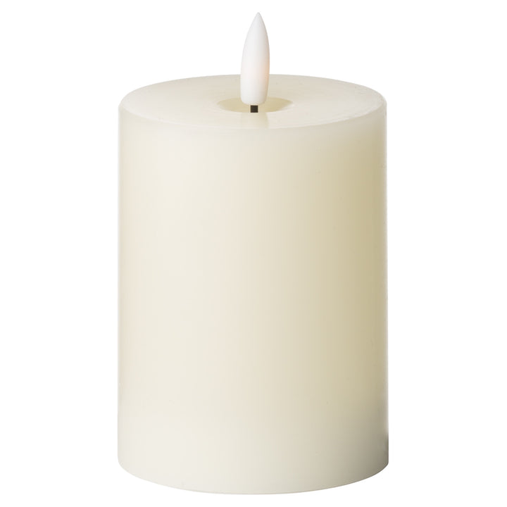 Luxe Collection Natural Glow 3 x 4 LED Cream Candle - Reposing
