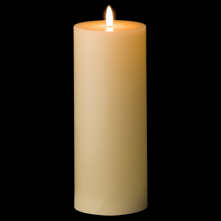 Luxe Collection Natural Glow 3.5 x 9 LED Cream Candle - Reposing