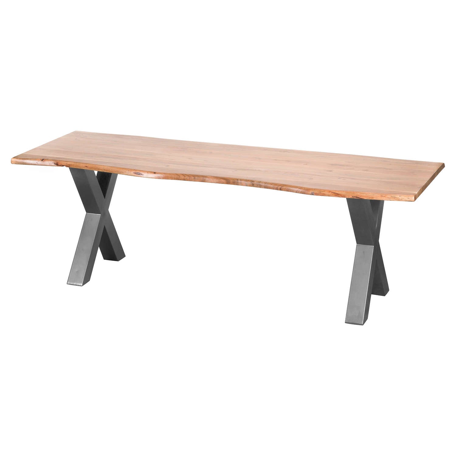 Reposing V Live Edge Large Dining Table