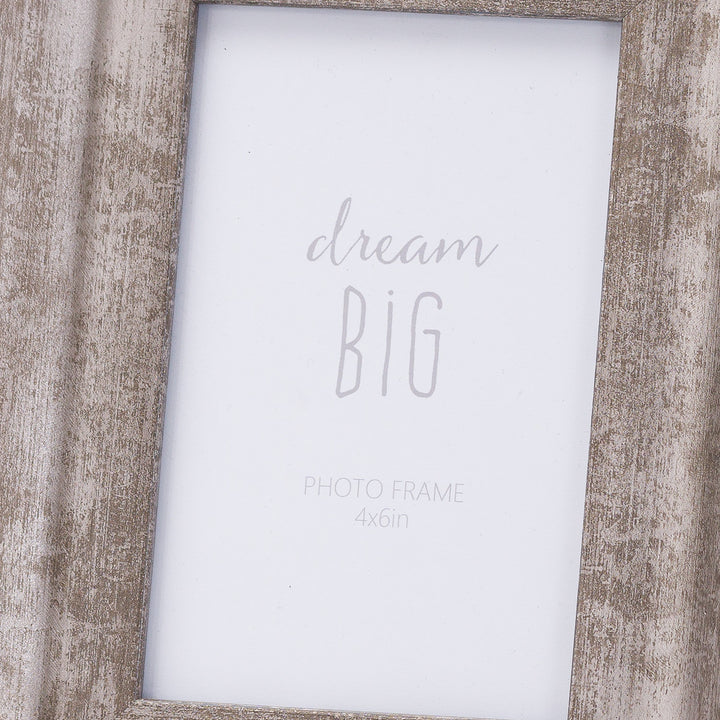 Convex Matt Silver 4X6 Frame - Reposing