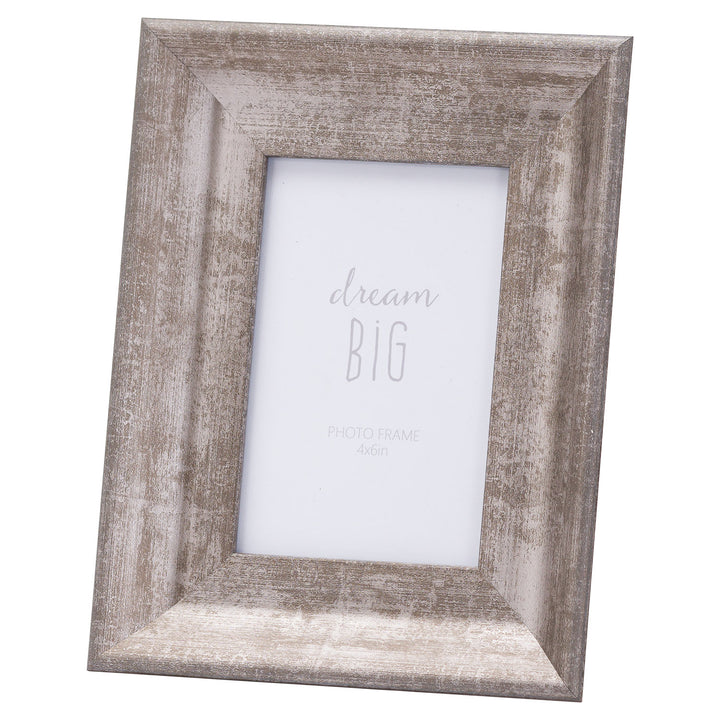 Convex Matt Silver 4X6 Frame - Reposing