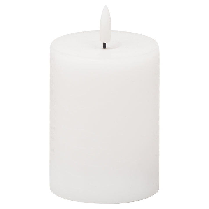 Luxe Collection Natural Glow 3x4 LED White Candle - Reposing