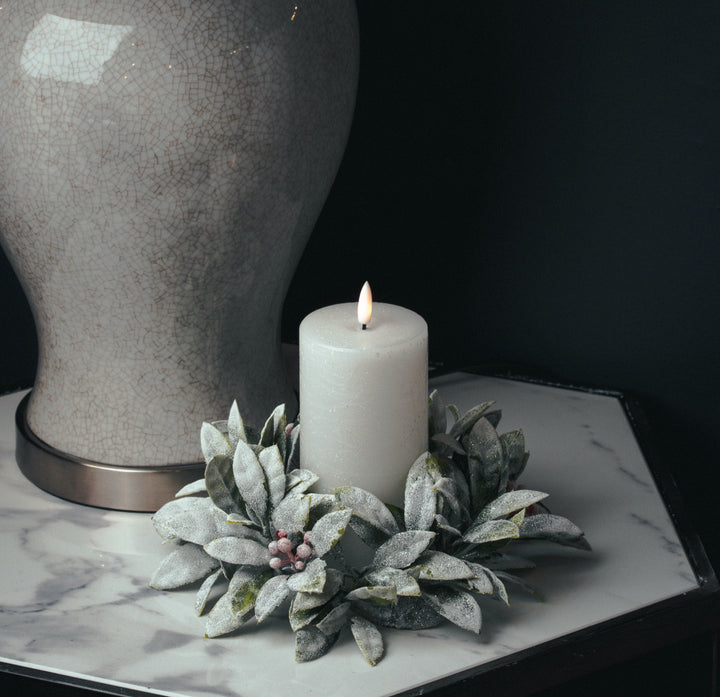 Luxe Collection Natural Glow 3x6 LED White Candle - Reposing