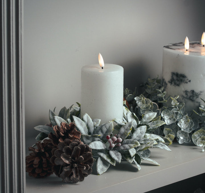 Luxe Collection Natural Glow 3x6 LED White Candle - Reposing