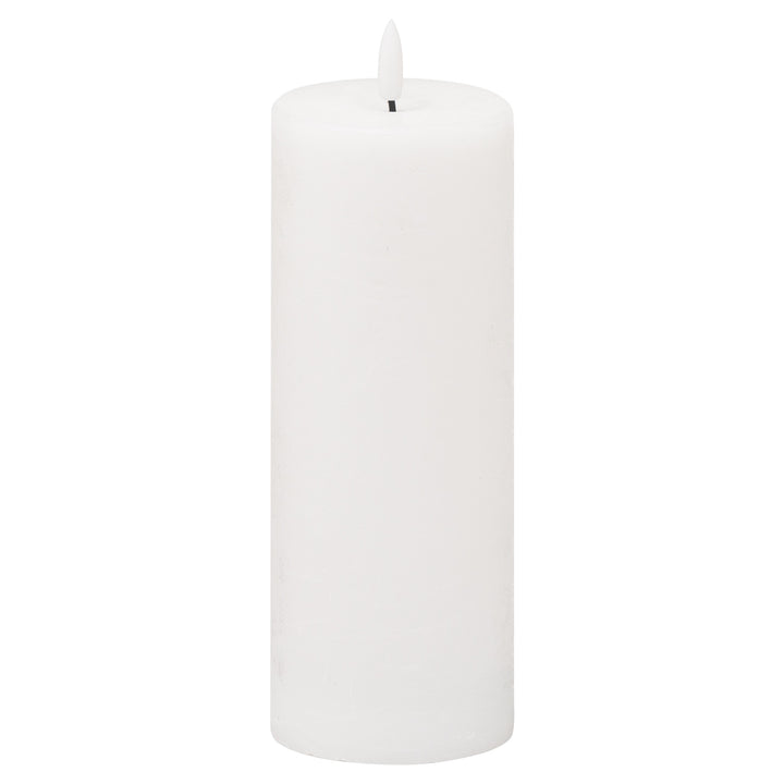Luxe Collection Natural Glow 3x8 LED White Candle - Reposing