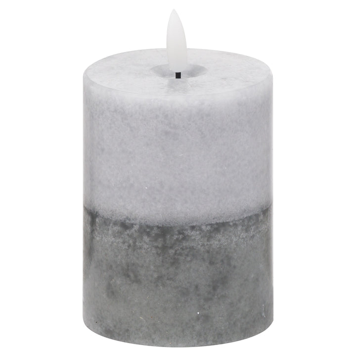 Luxe Collection Natural Glow 3x4 Stone LED Candle - Reposing