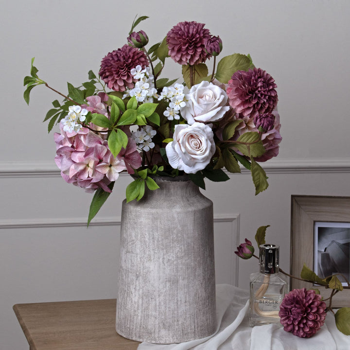 Shabby Pink Single Hydrangea - Reposing
