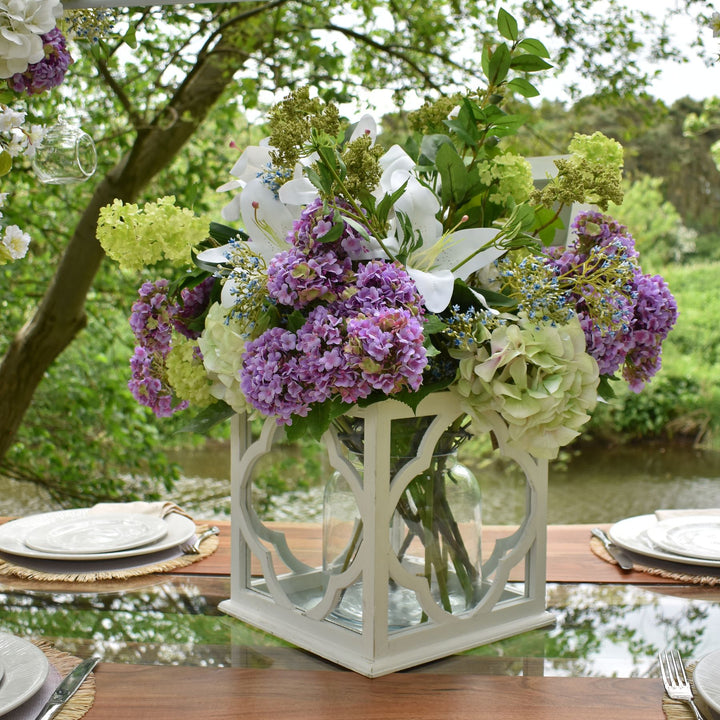 Shabby Green Single Hydrangea - Reposing