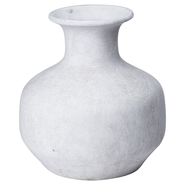 Darcy Squat Stone Vase - Reposing