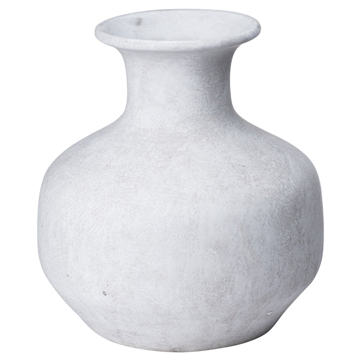 Darcy Squat Stone Vase - Reposing