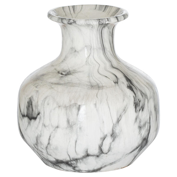 Marble Squat Vase - Reposing