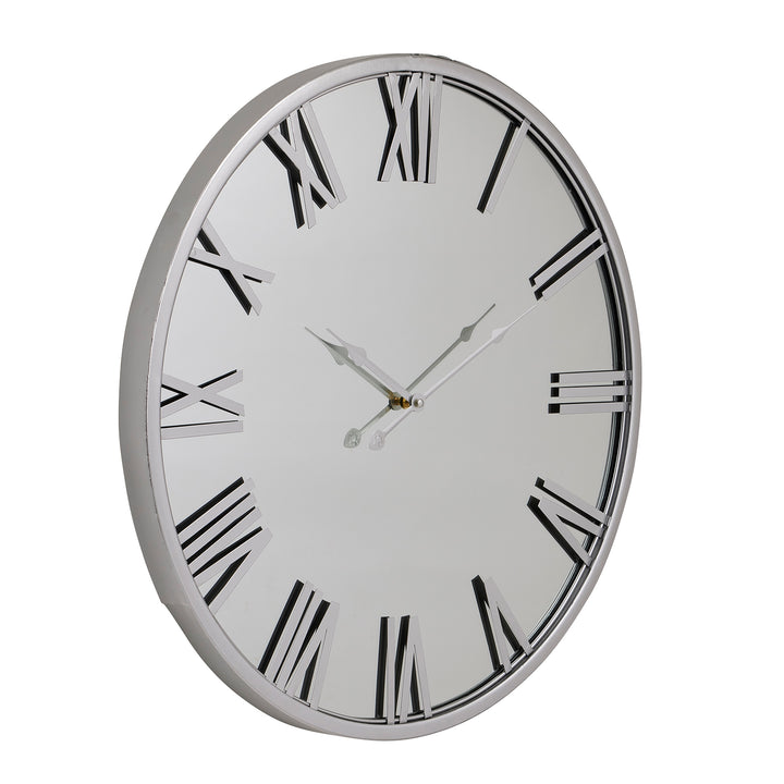 Mayer Mirrored Wall Clock - Reposing