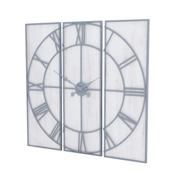 Roza Panelled Wall Clock - Reposing