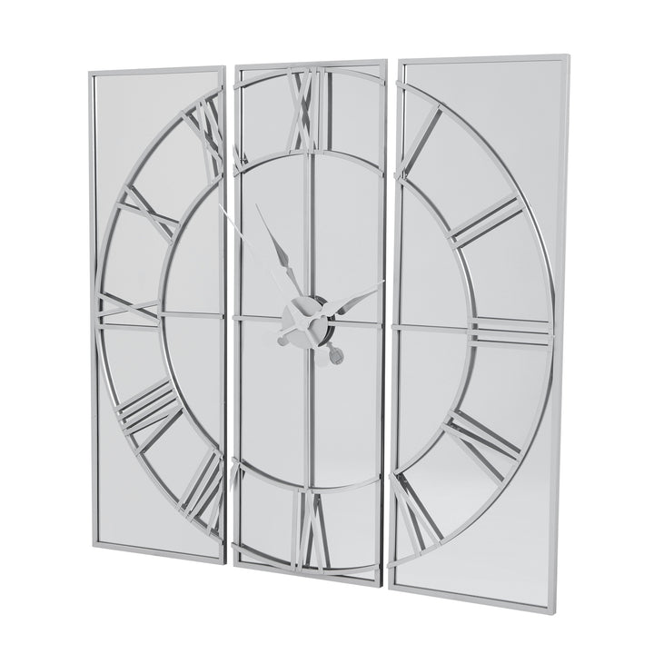 Celina Mirrored Wall Clock - Reposing