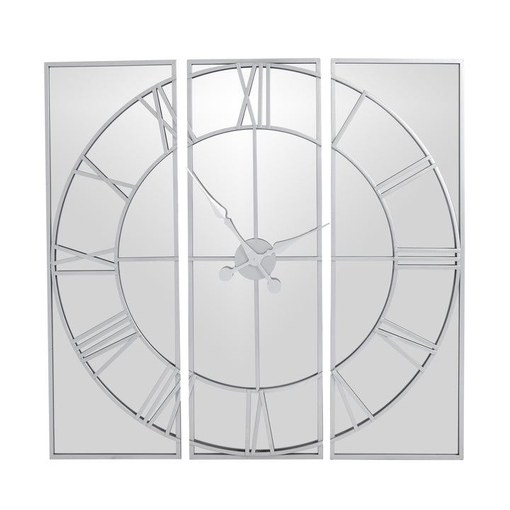 Celina Mirrored Wall Clock - Reposing
