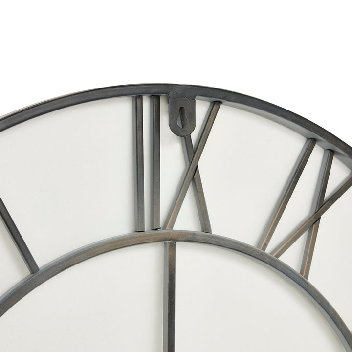 Grey Skeleton Wall Clock - Reposing
