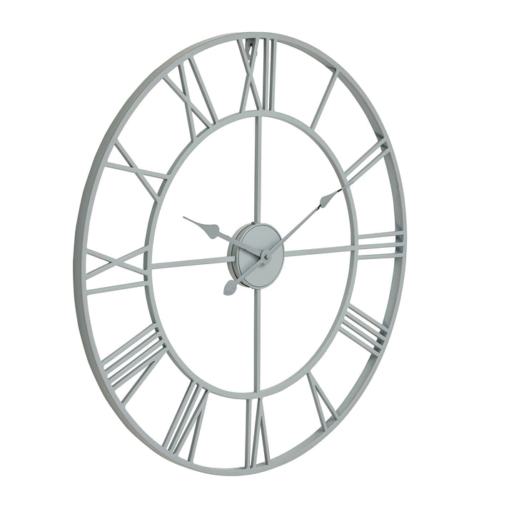 Grey Skeleton Wall Clock - Reposing