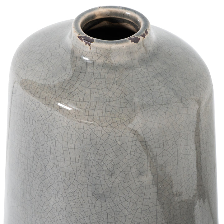 Garda Grey Glazed Liv Vase - Reposing