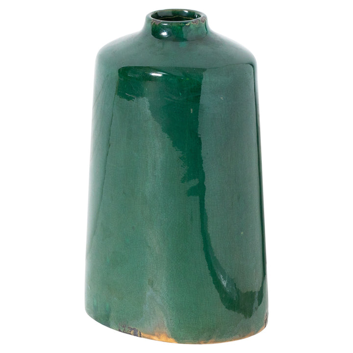 Garda Emerald Glazed Liv Vase - Reposing