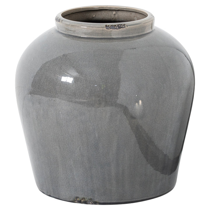Garda Grey Glazed Juniper Vase - Reposing