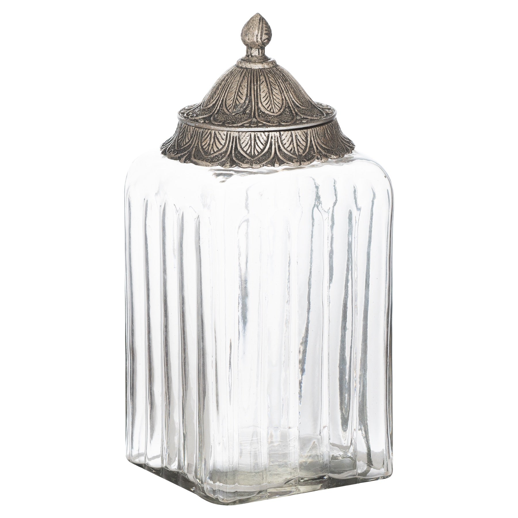 Reposing V Moroccan Style Lidded Large Display Jar