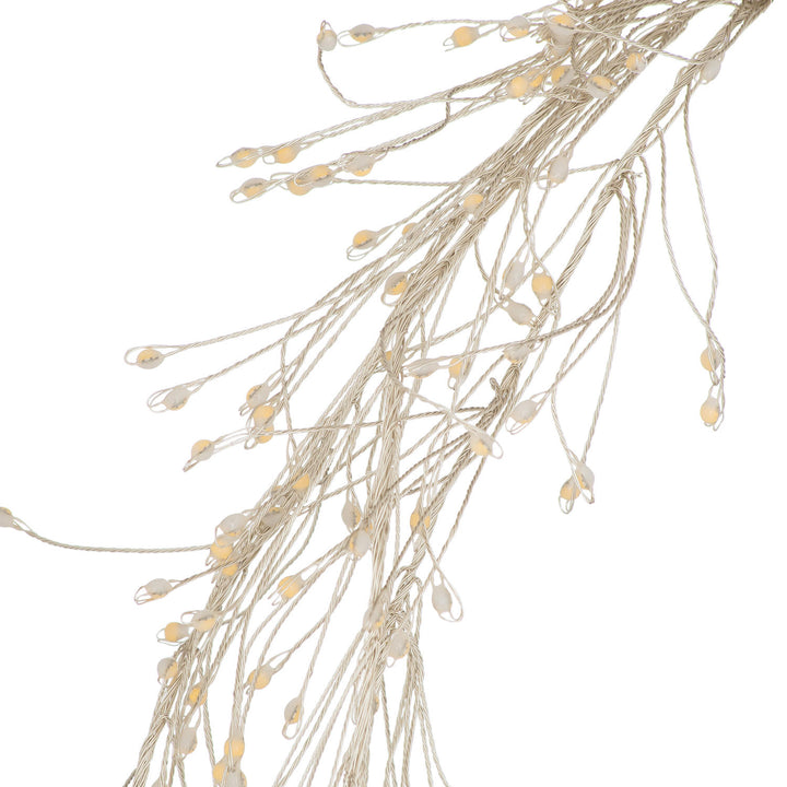 2.75m\9ft Plug-In LED 8 Sequence Warm White Cluster String - Reposing