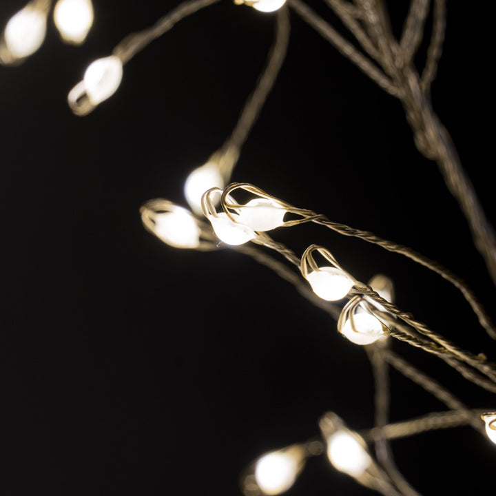 2.75m\9ft Plug-In LED 8 Sequence Warm White Cluster String - Reposing