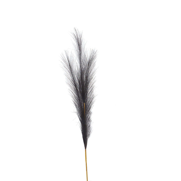 Grey Faux Pampas Grass Stem - Reposing