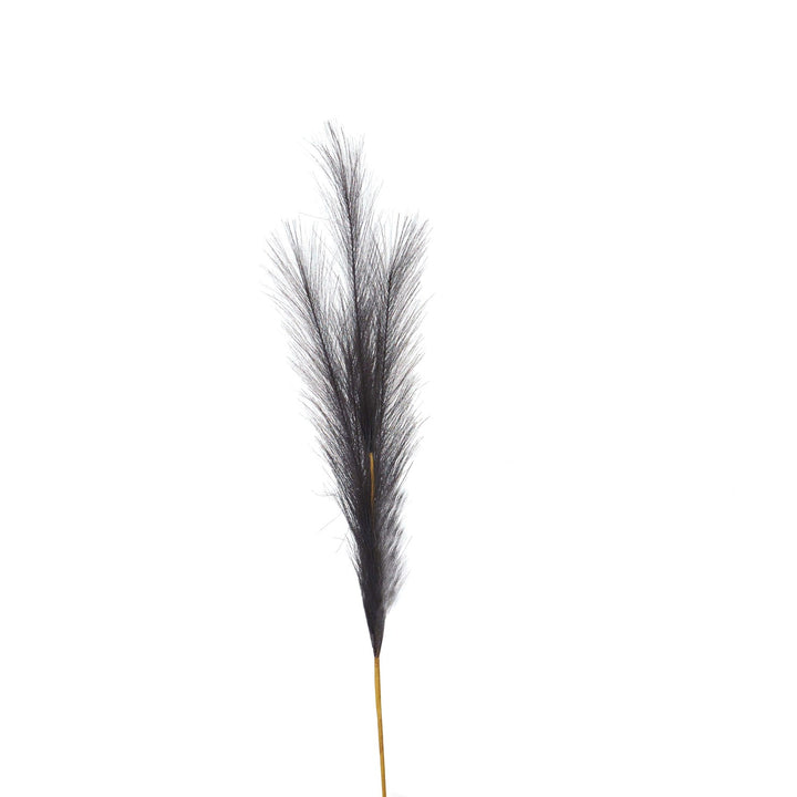 Grey Faux Pampas Grass Stem - Reposing