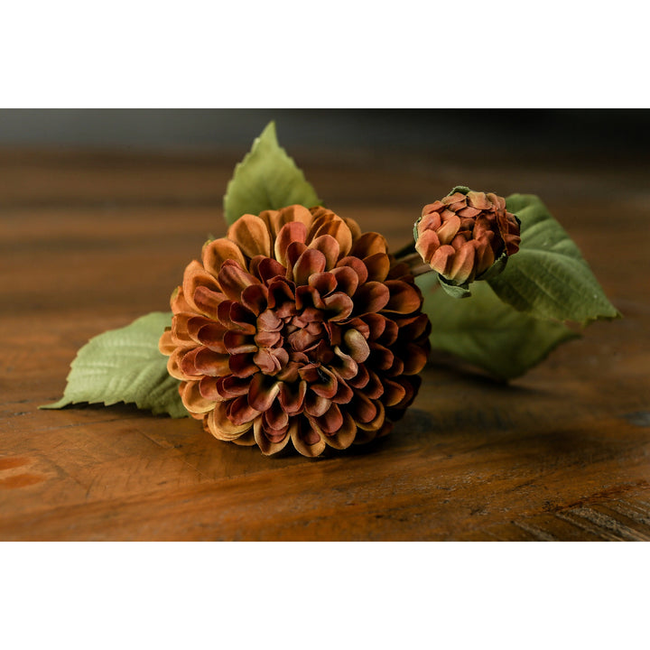 Deep Mustard Dahlia Stem - Reposing