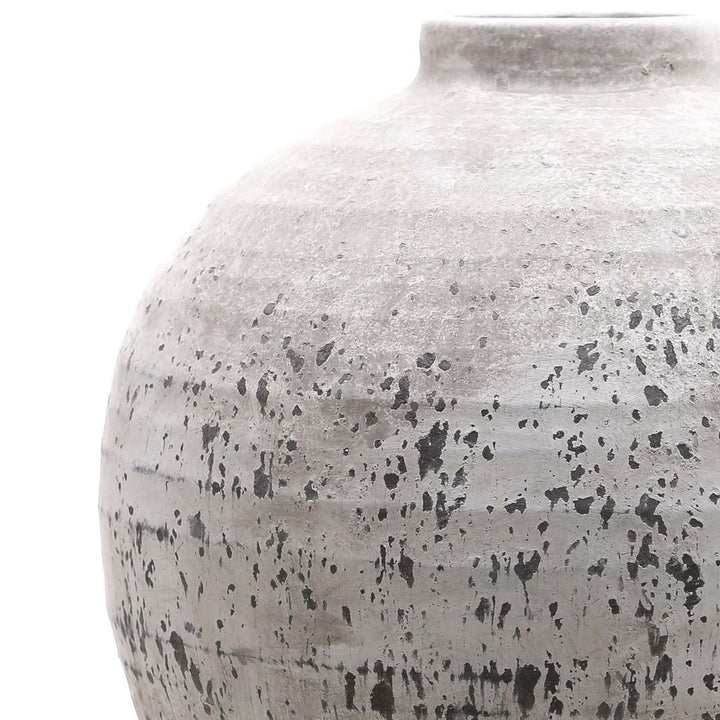 Tiber Stone Ceramic Vase - Reposing