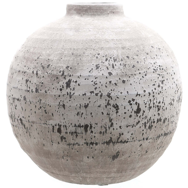 Tiber Large Stone Ceramic Vase - Reposing