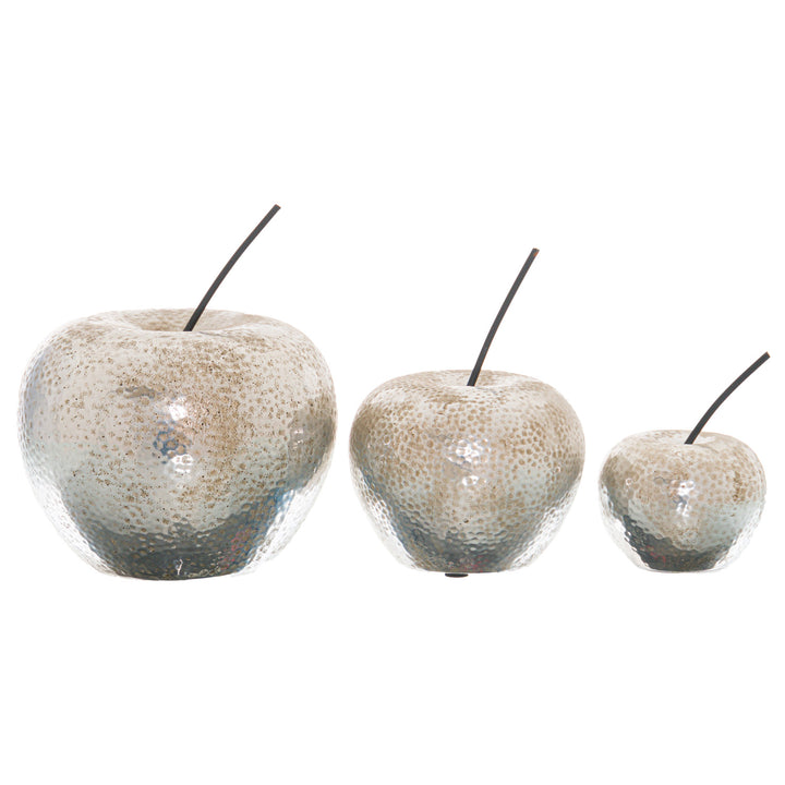 Small Silver Apple Ornament - Reposing