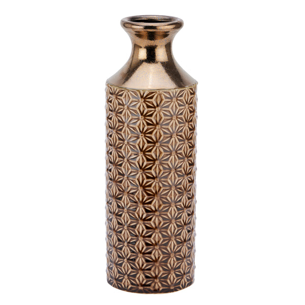 Seville Collection Caramel Fluted Vase - Reposing