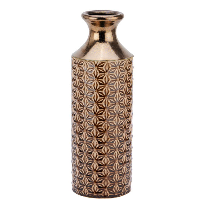 Seville Collection Caramel Fluted Vase - Reposing