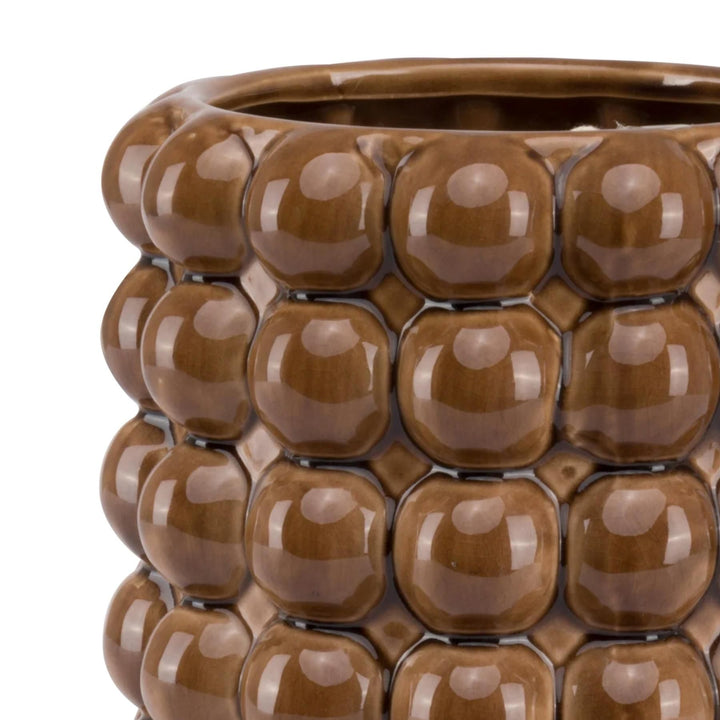 Seville Collection Large Caramel Bubble Planter - Reposing