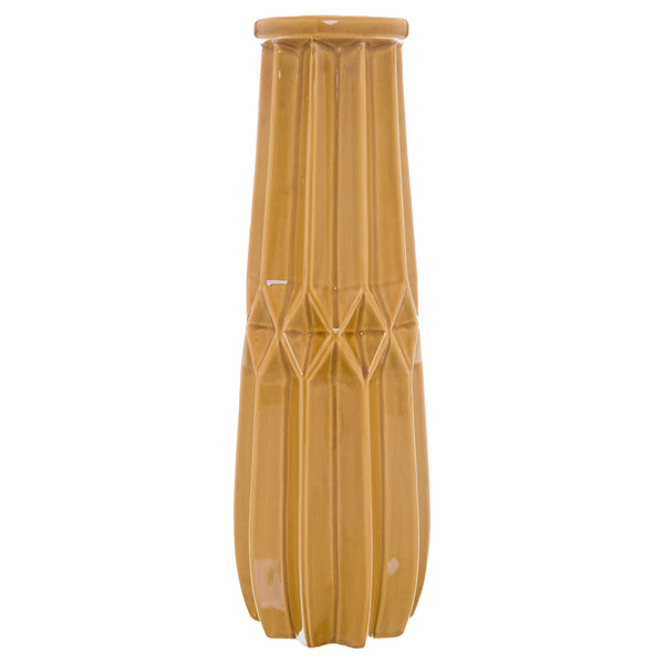 Seville Collection Tall Ochre Vase - Reposing
